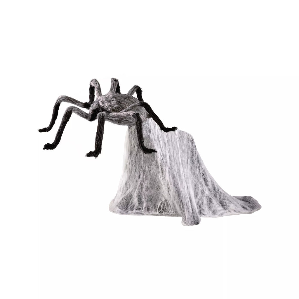 21 In LED Gray Jumping Spider Animatronic