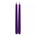 10 Inch Mystical Arts Black and Purple Bleeding Candles - 2 Pack