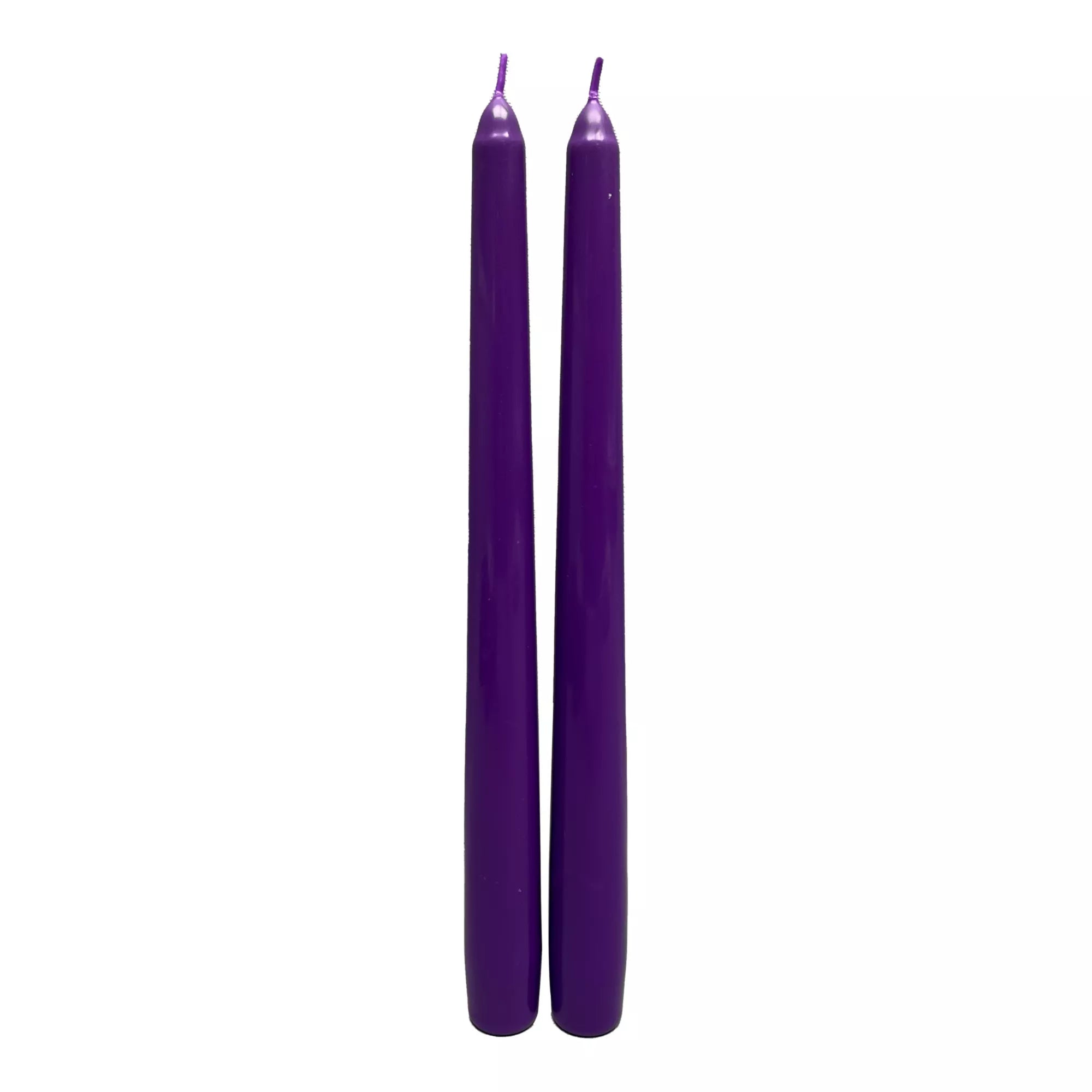 10 Inch Mystical Arts Black and Purple Bleeding Candles - 2 Pack
