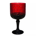 Gothic Noir Red Glass Goblet
