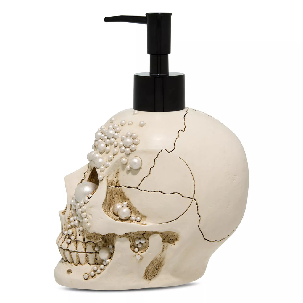 Skull Pearl-Effect Soap Dispenser