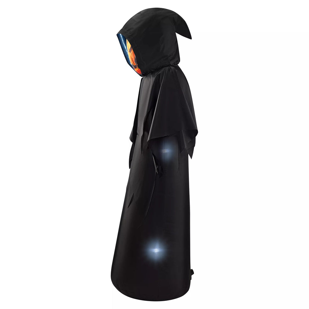 6 Ft. Masked Hooded Figure Light-Up Inflatable Decoration
