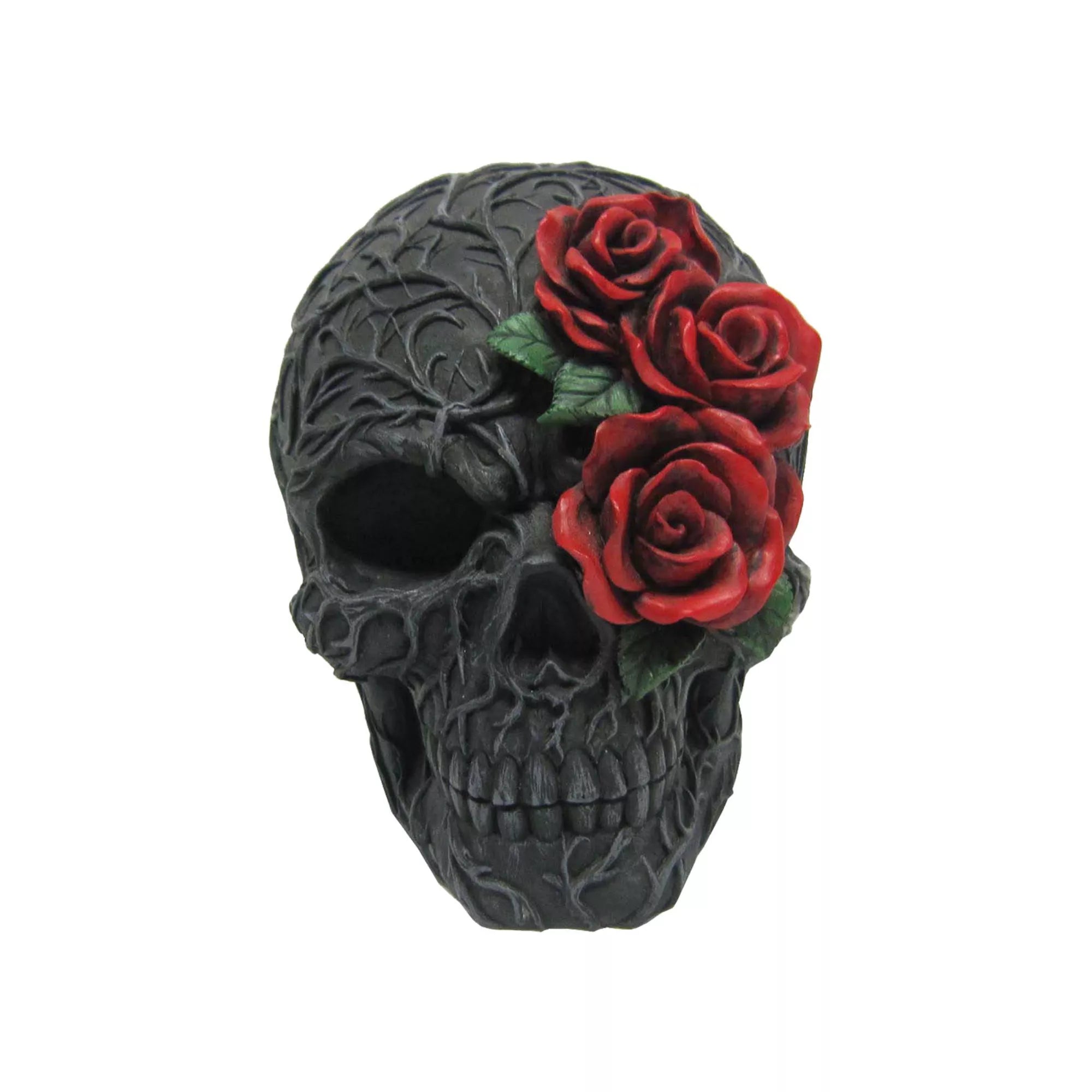 Red Roses Skull