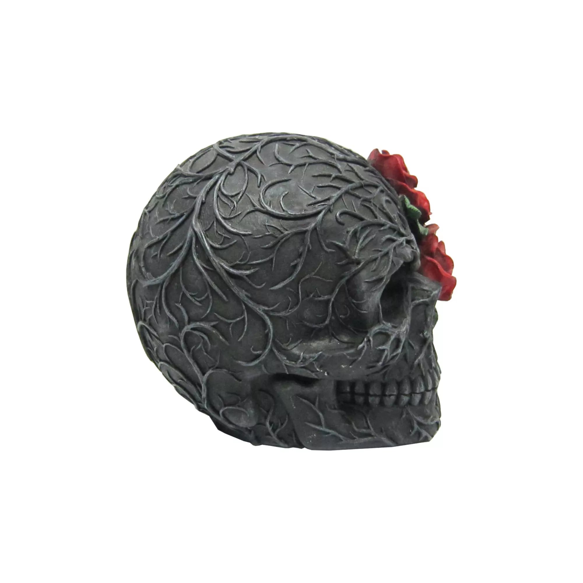 Red Roses Skull