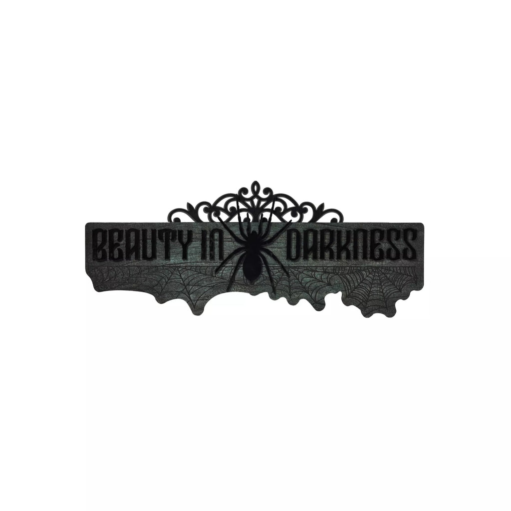 Gothic Noir Beauty in Darkness Sign
