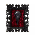 Gothic Noir Velvet Raven Skull Sign