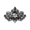 Gothic Noir Skull Wall Decor