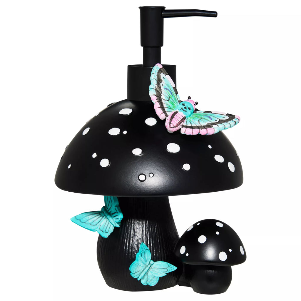 Mushroom and Butterfly Soap Dispenser
