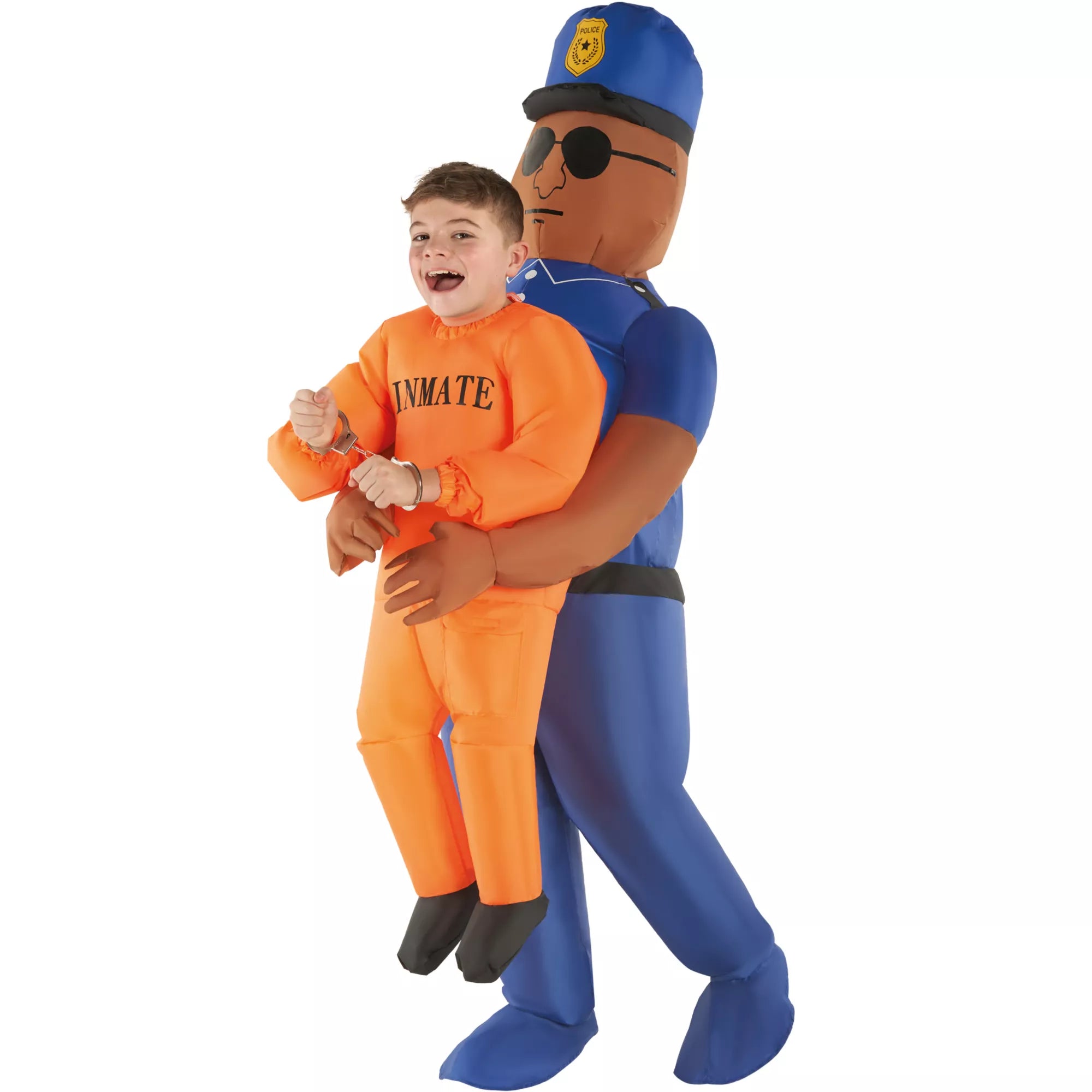 Kids Police and Inmate Inflatable Costume