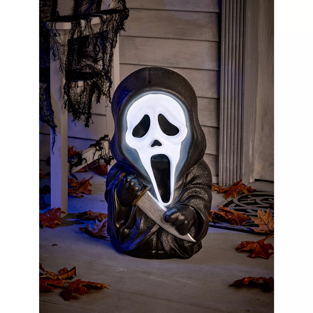 Ghost Face Light-Up Porch Buddy