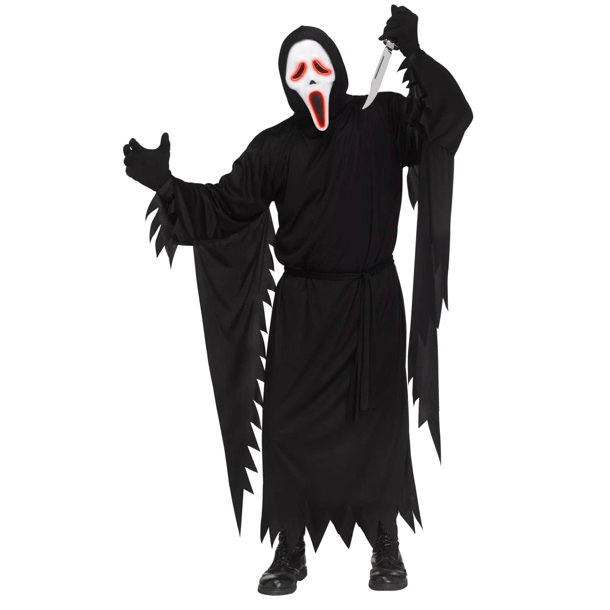 Adult Light-Up E.L. Ghost Face Costume