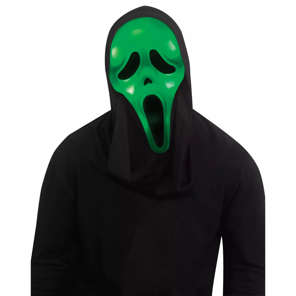 Light-Up Ghost Face Color Changing Half Mask