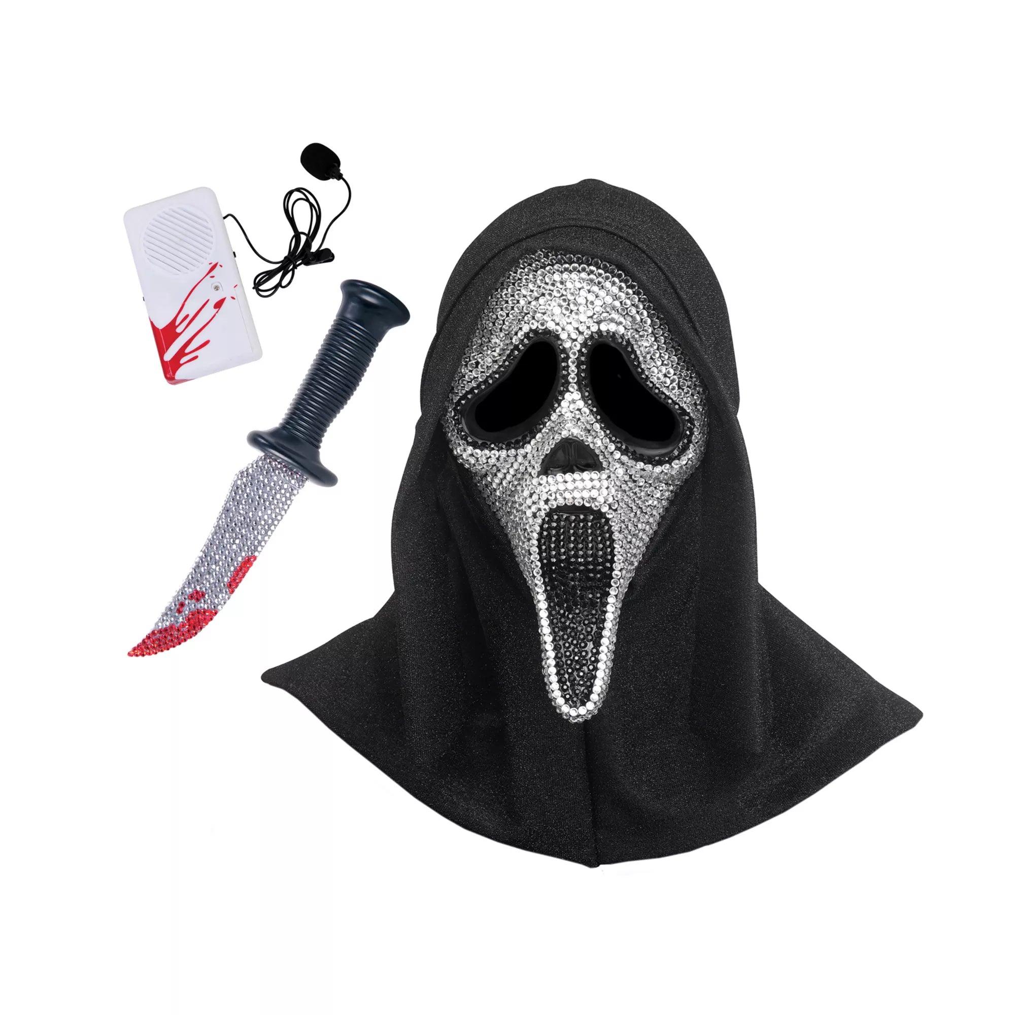 Ghost Face Bling Costume Kit