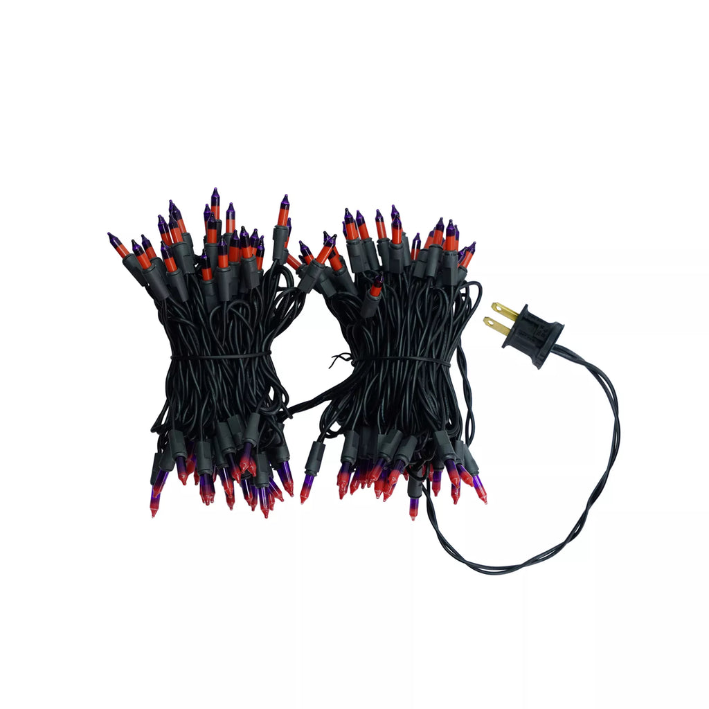 Double Orange and Purple String Lights