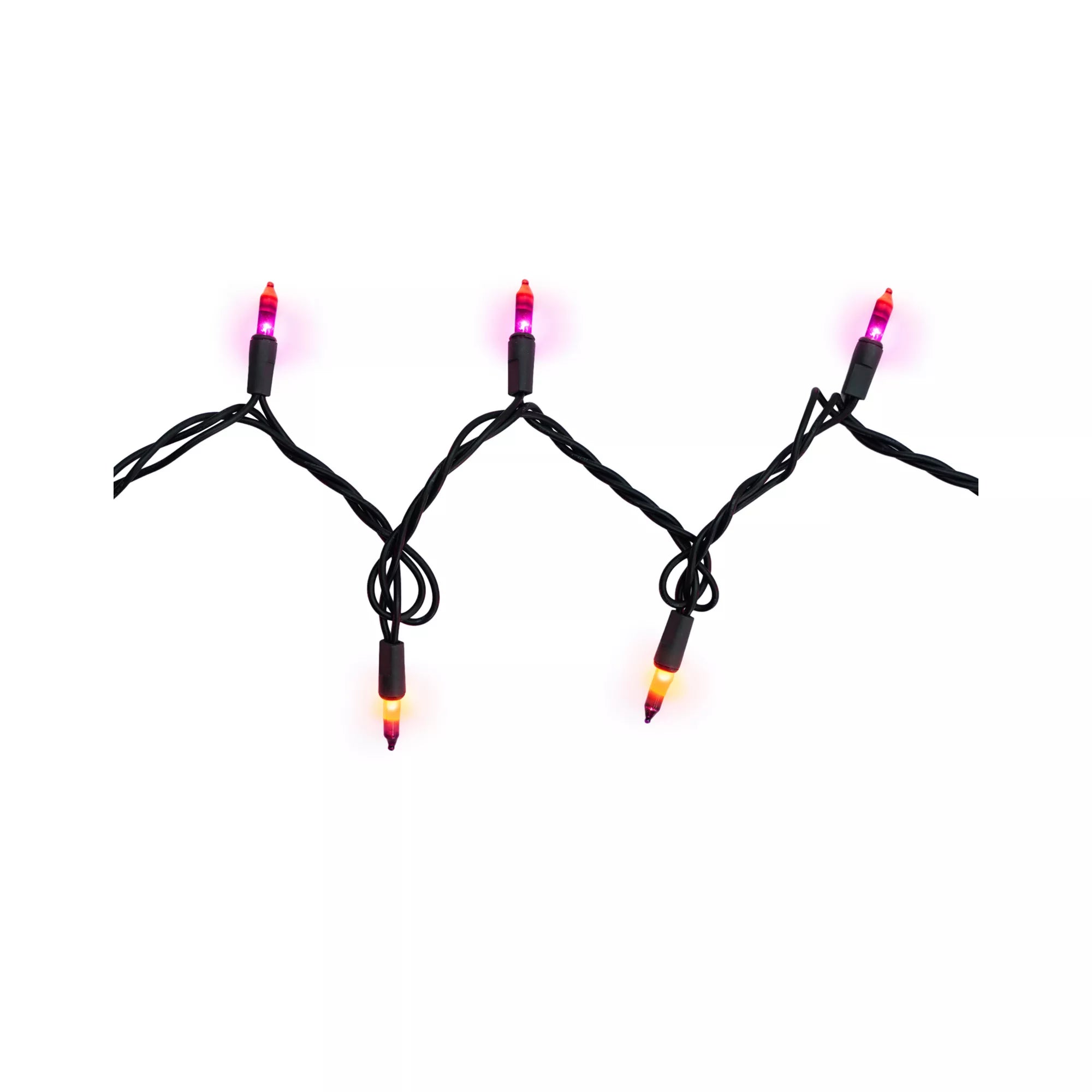 Double Orange and Purple String Lights