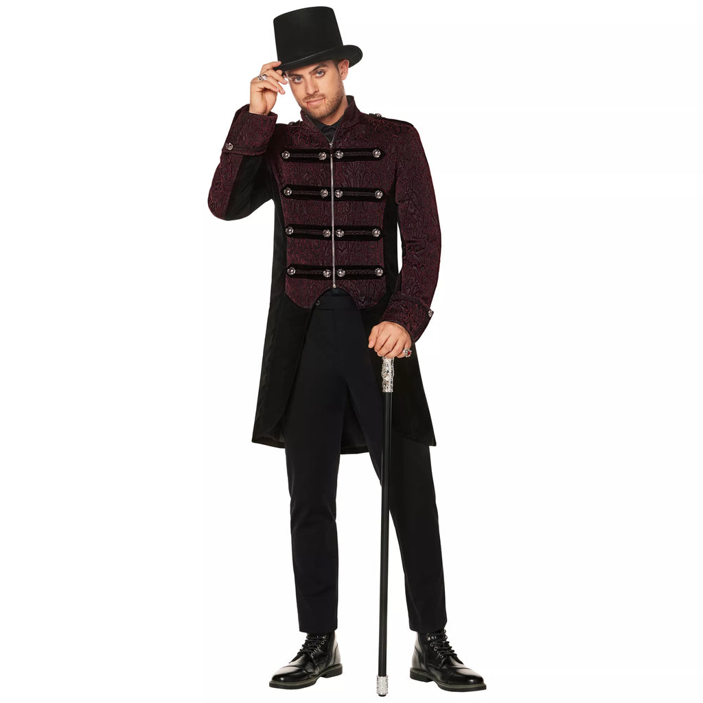 Adult Burgundy Vampire Jacket