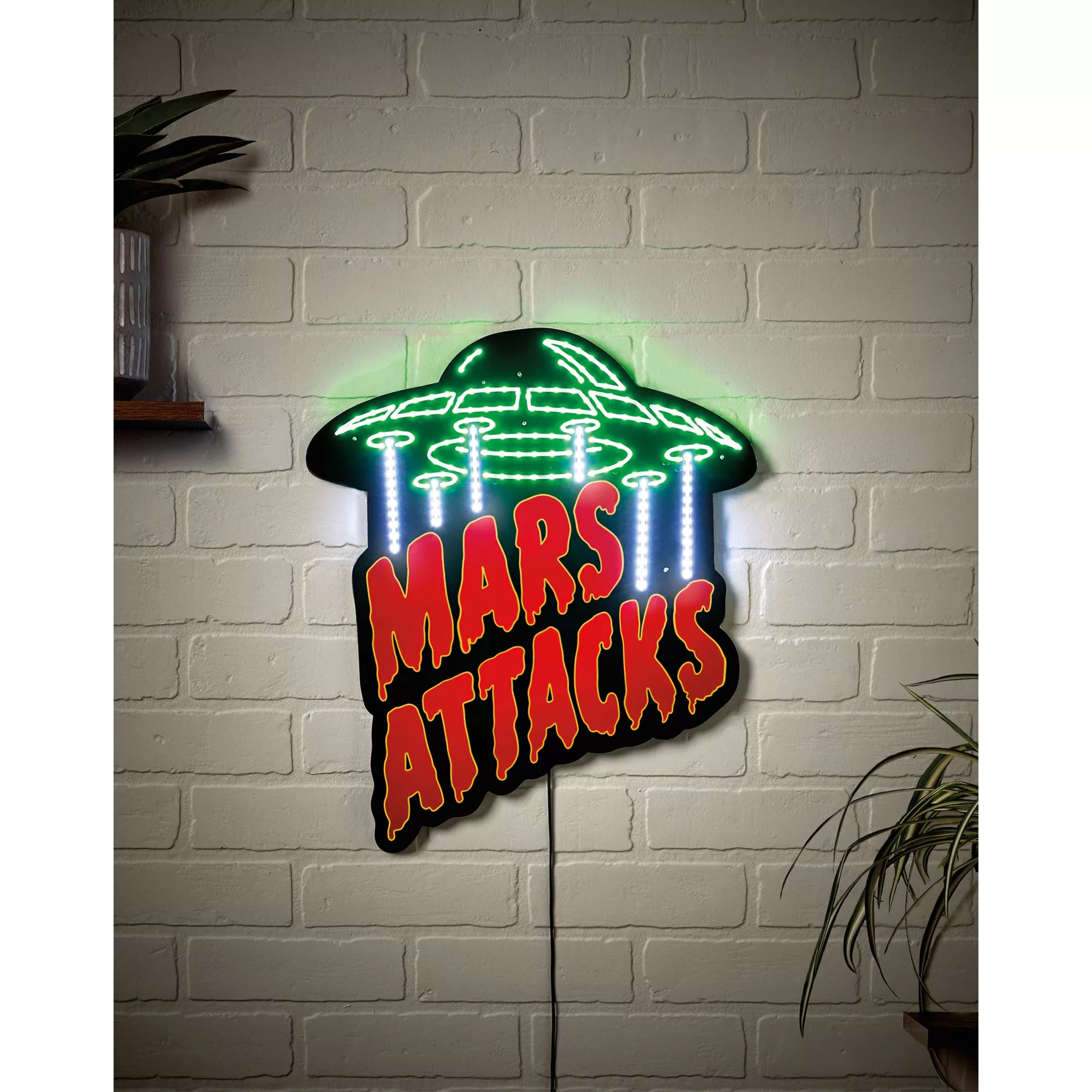 Mars Attacks Neon LED Light-Up Sign
