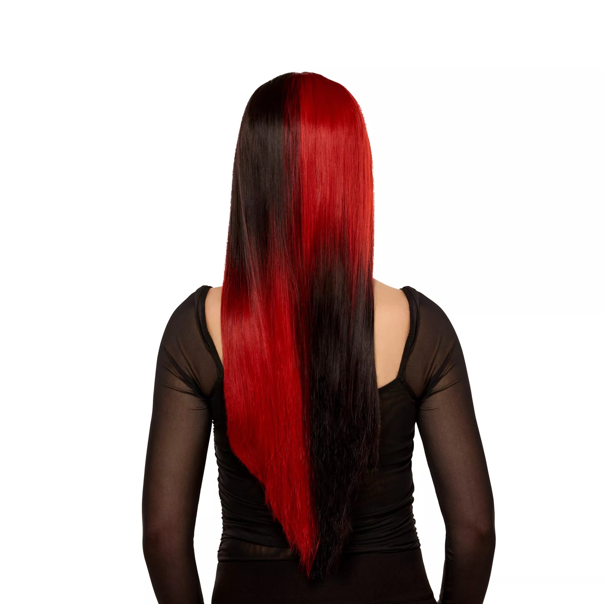 Red and Black Dip Wig