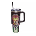 Mars Attacks Stainless Steel Travel Tumbler with Straw - 40oz.