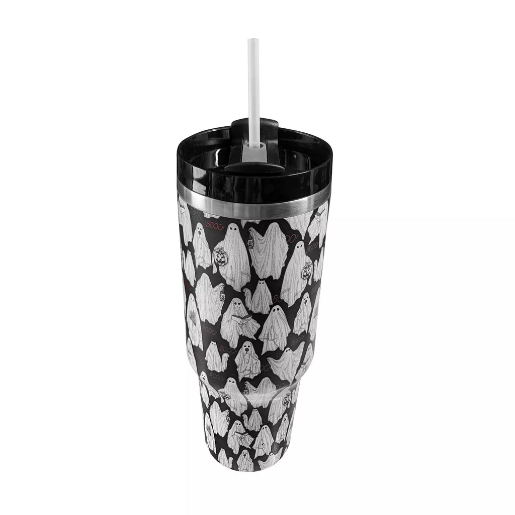 Ghost Portable Travel Tumbler with Straw - 40 oz.