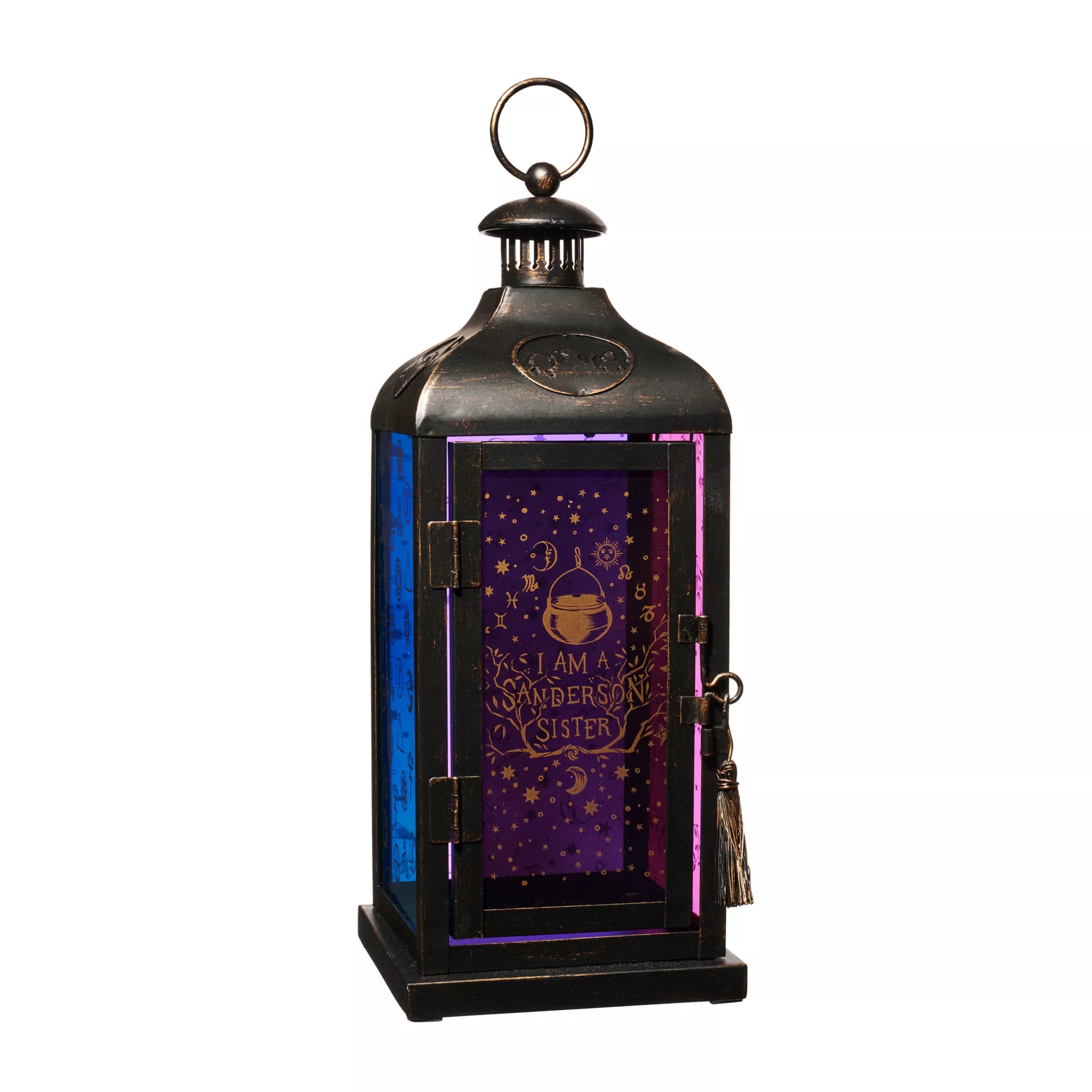 Hocus Pocus Multi-Colored Glass Lantern