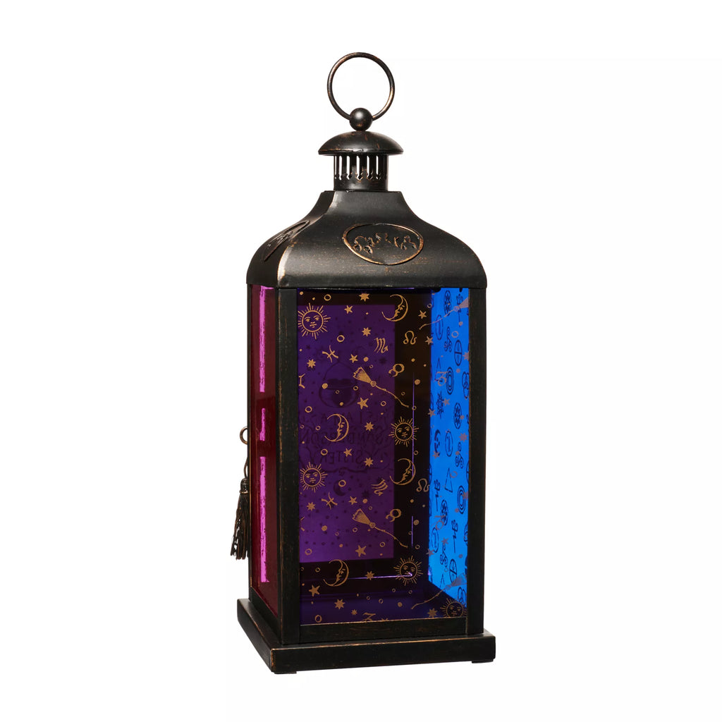 Hocus Pocus Multi-Colored Glass Lantern