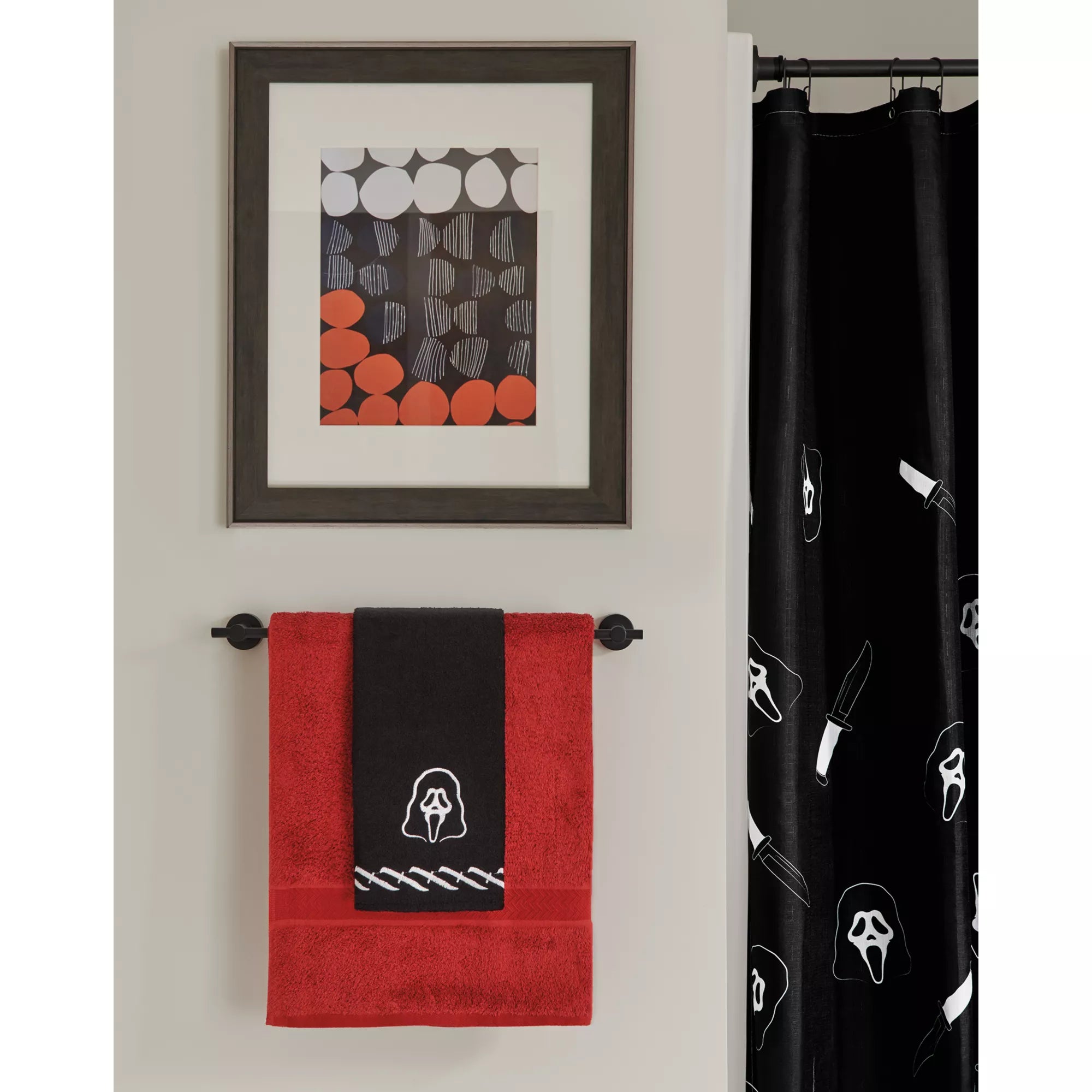 Ghost Face Mask Hand Towel