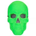 Green Velvet Skull Half Mask