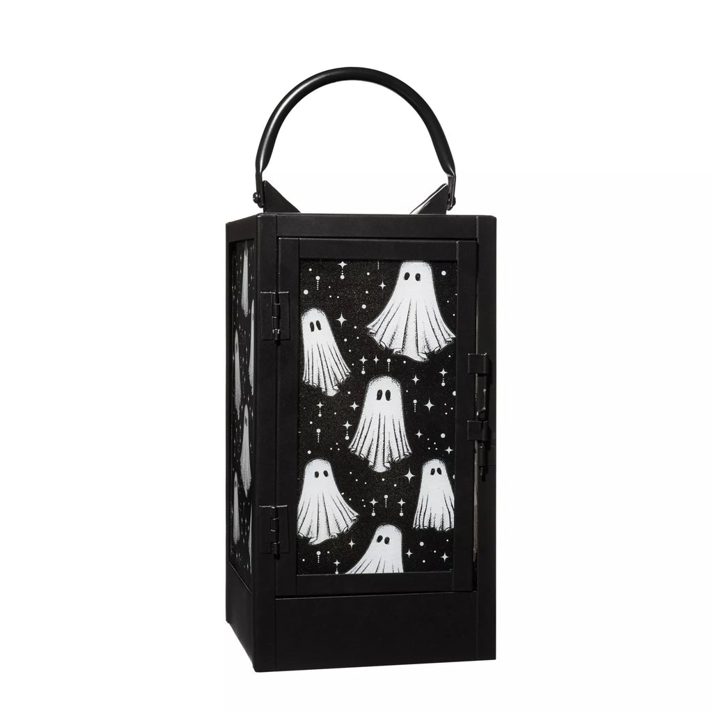 Black and White Glass Ghost Lantern