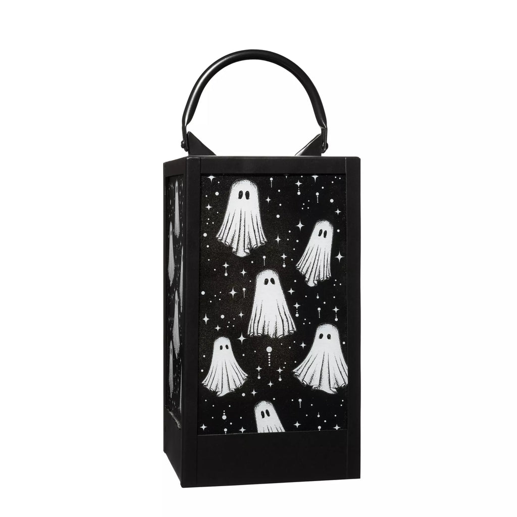 Black and White Glass Ghost Lantern