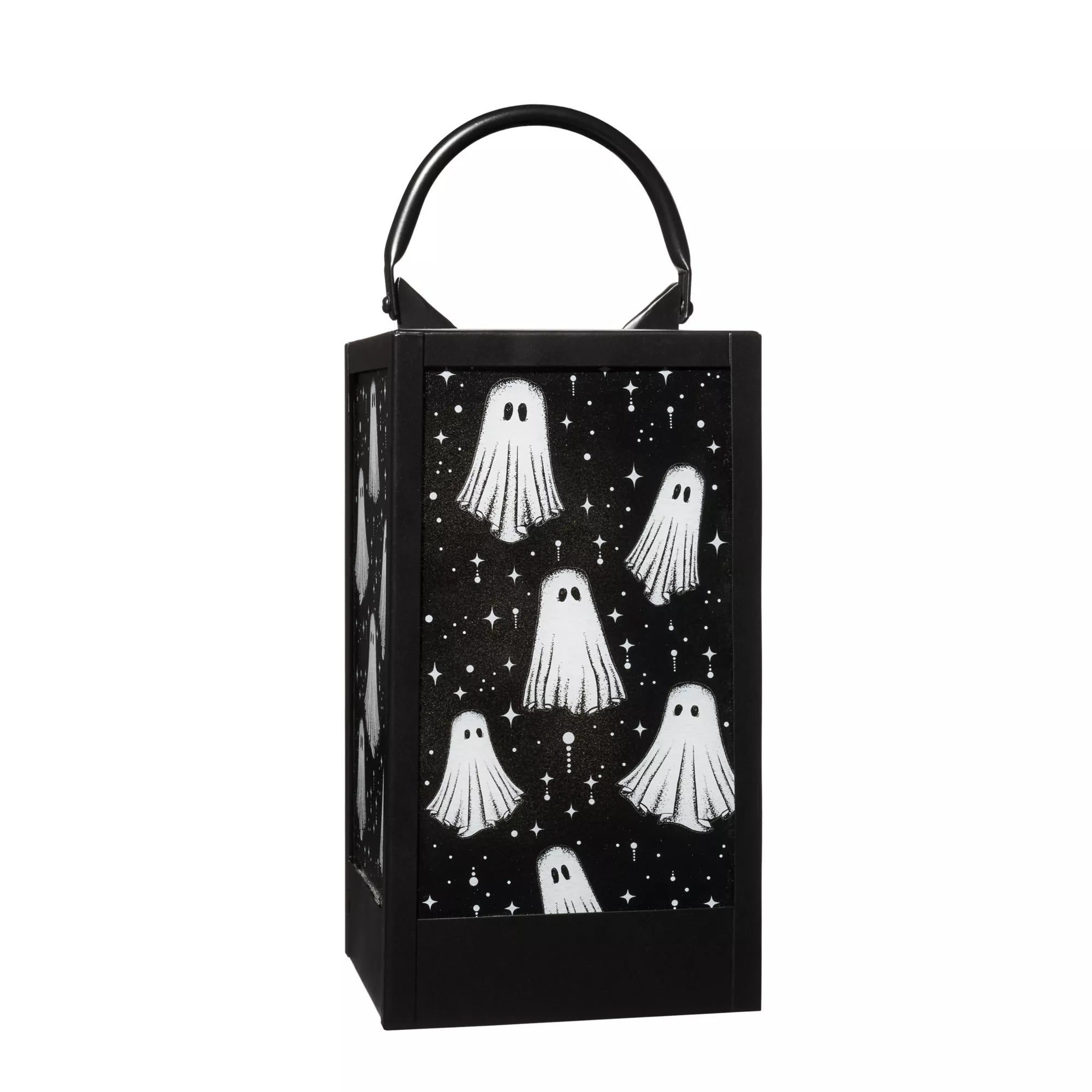 Black and White Glass Ghost Lantern