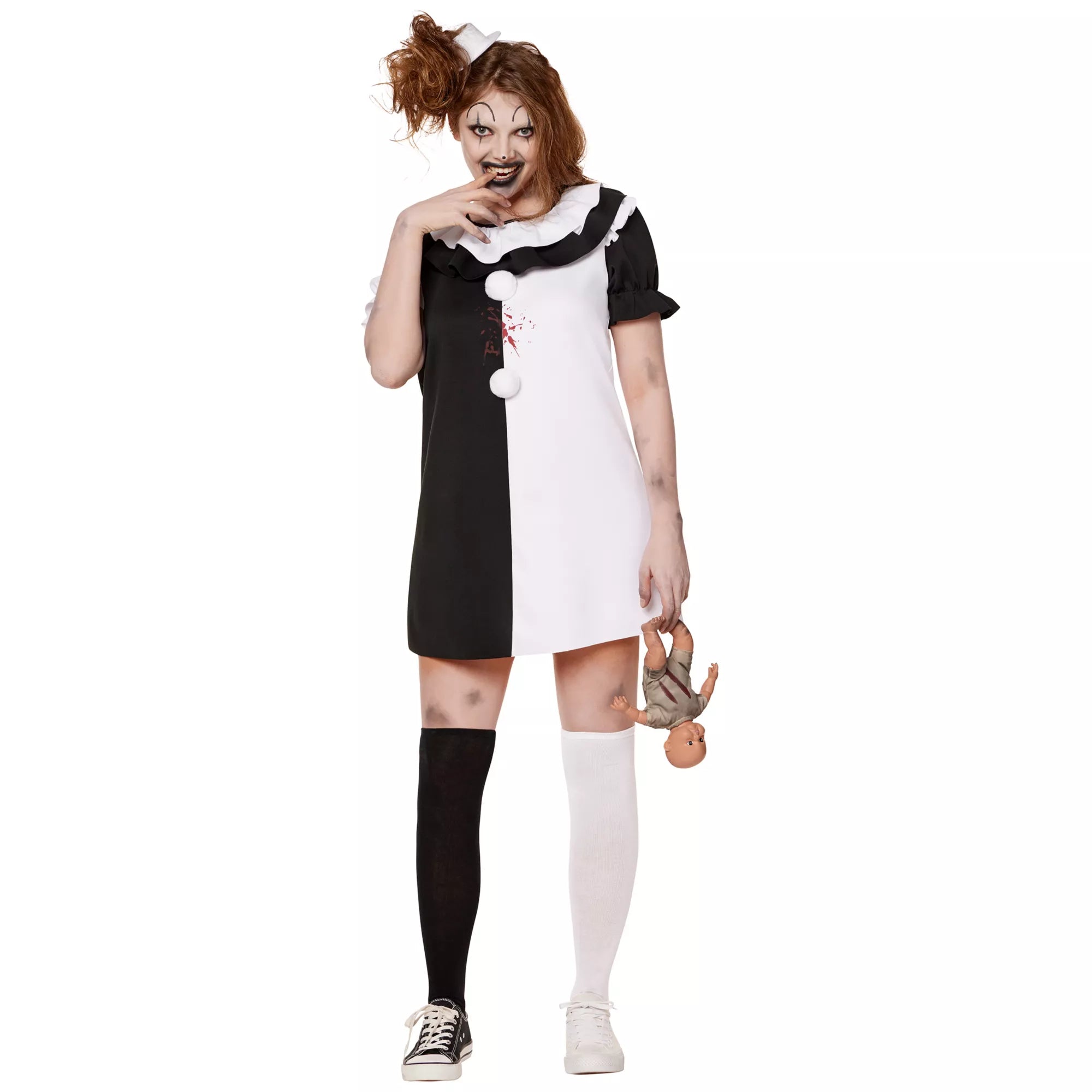 Adult Little Pale Girl Costume - Terrifier