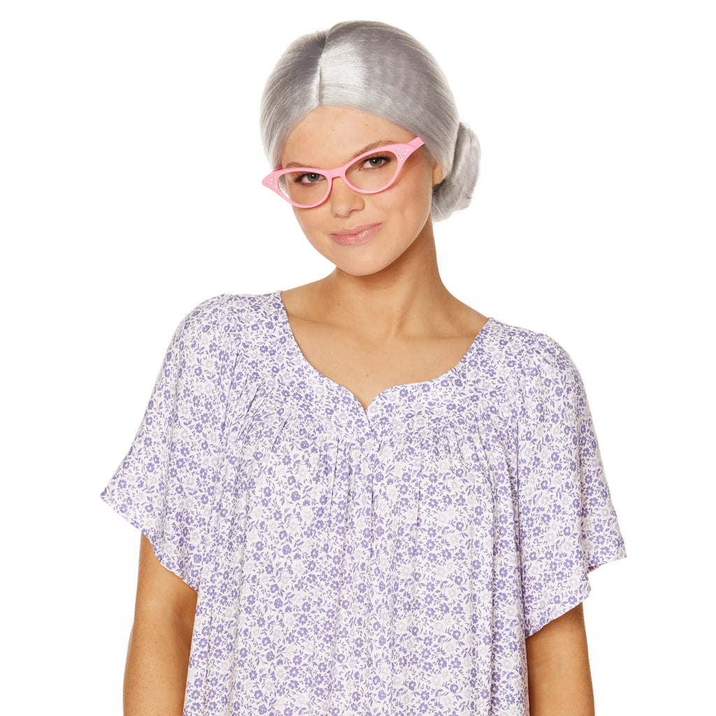 Old Woman Bun Wig