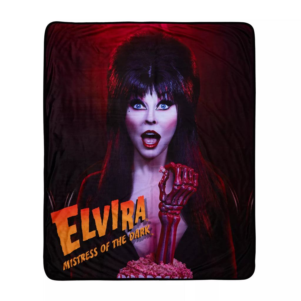 Elvira Mistress of the Dark Fleece Blanket
