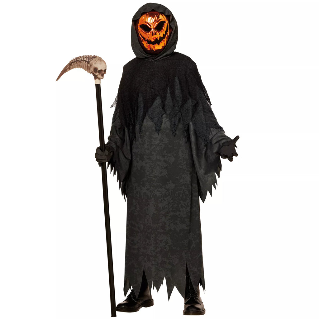 Kids Chrome Pumpkin Reaper Costume