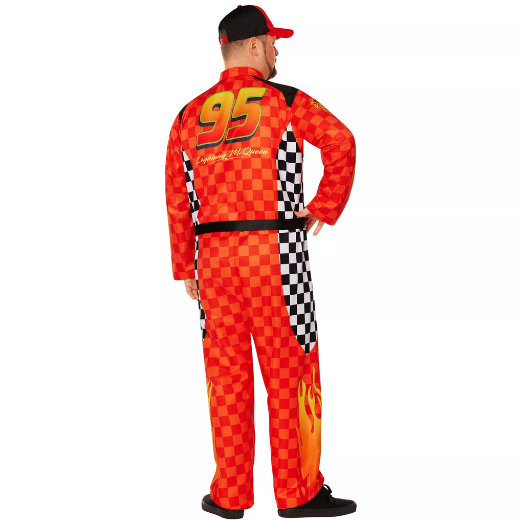 Adult Lightning McQueen Jumpsuit Costume - Cars