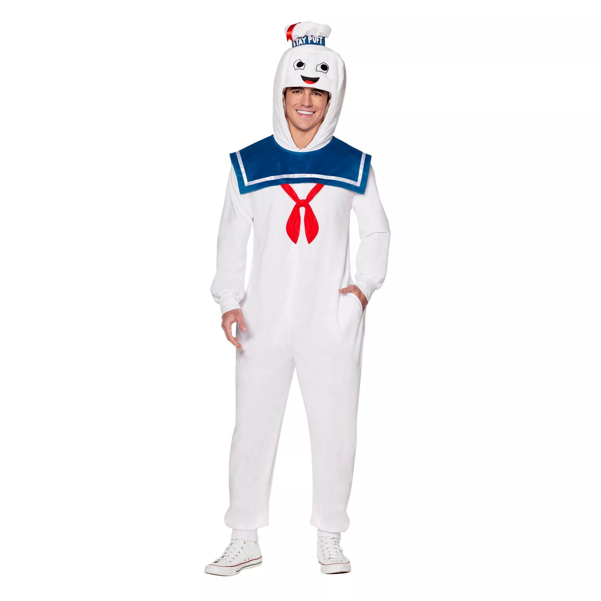 Adult Stay Puft Jumpsuit Costume - Ghostbusters
