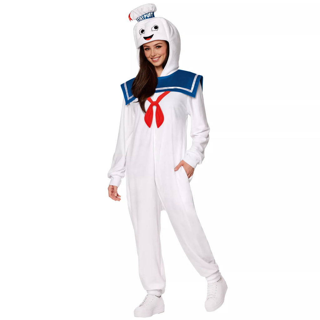 Adult Stay Puft Jumpsuit Costume - Ghostbusters