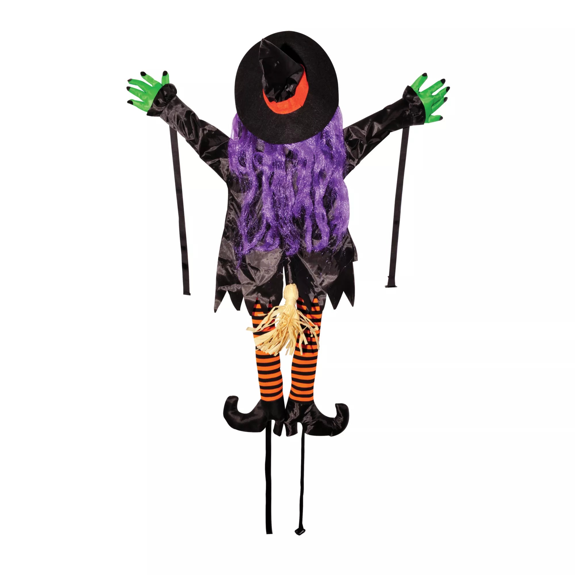 Wrong Way Witch Decoration