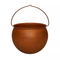 10 Inch Rusty Cauldron