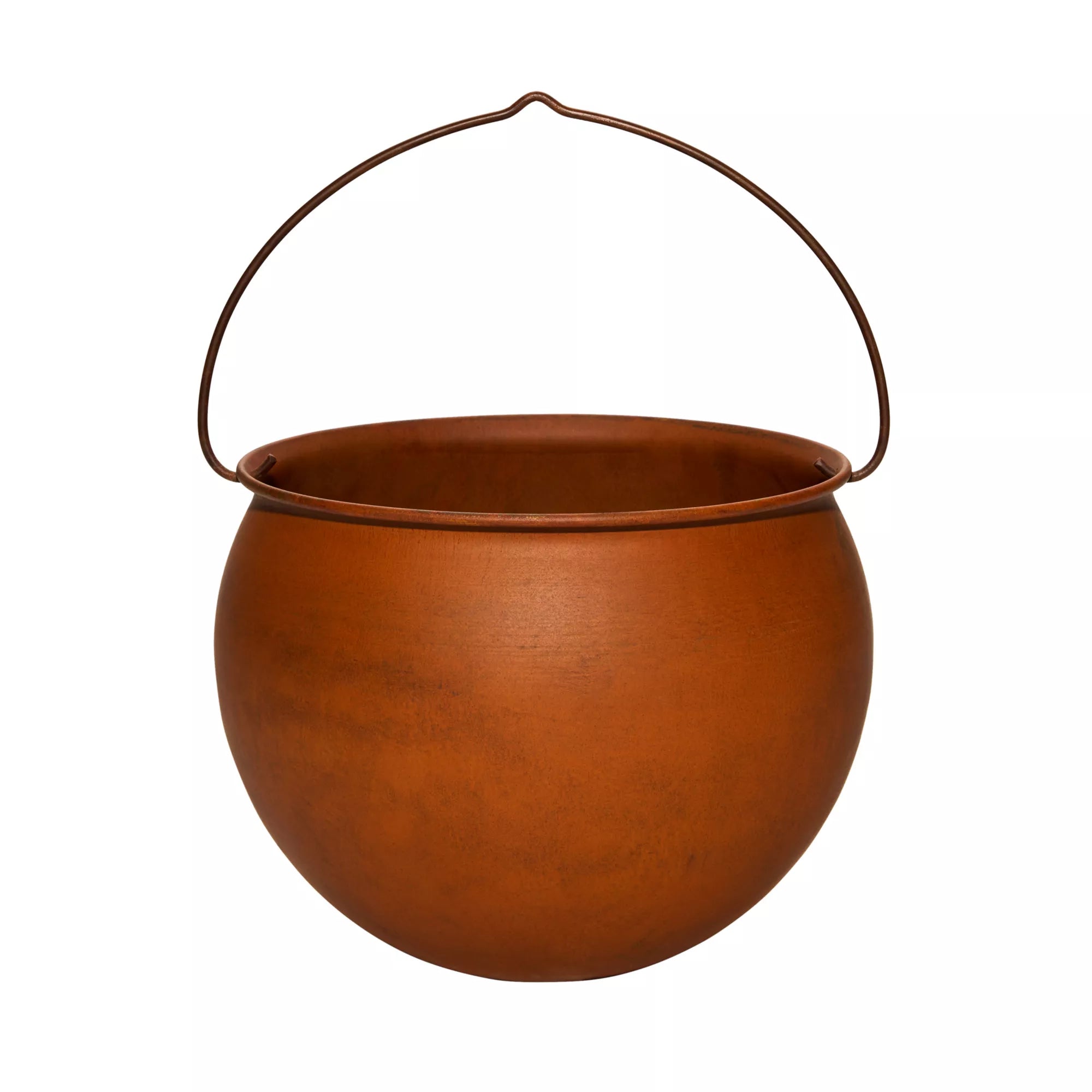 10 Inch Rusty Cauldron