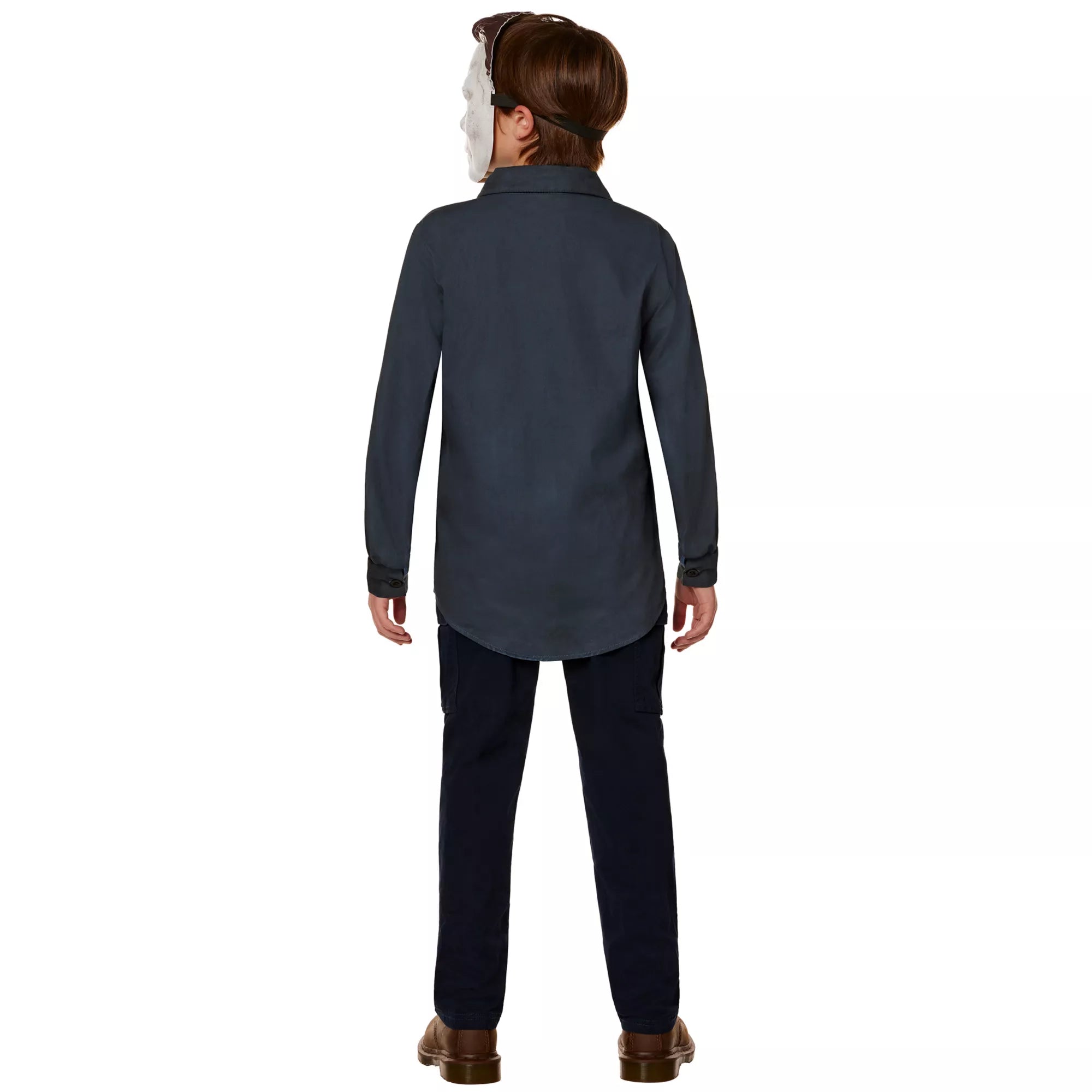 Kids Michael Myers Work Shirt and Mask Costume Kit - Halloween