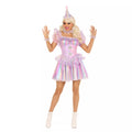 Cotton Candy Clown Dress Costume