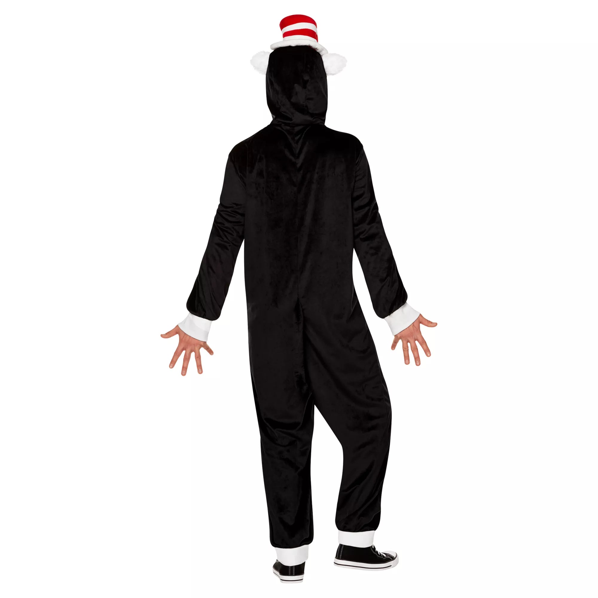 Adult The Cat in the Hat Jumpsuit Costume