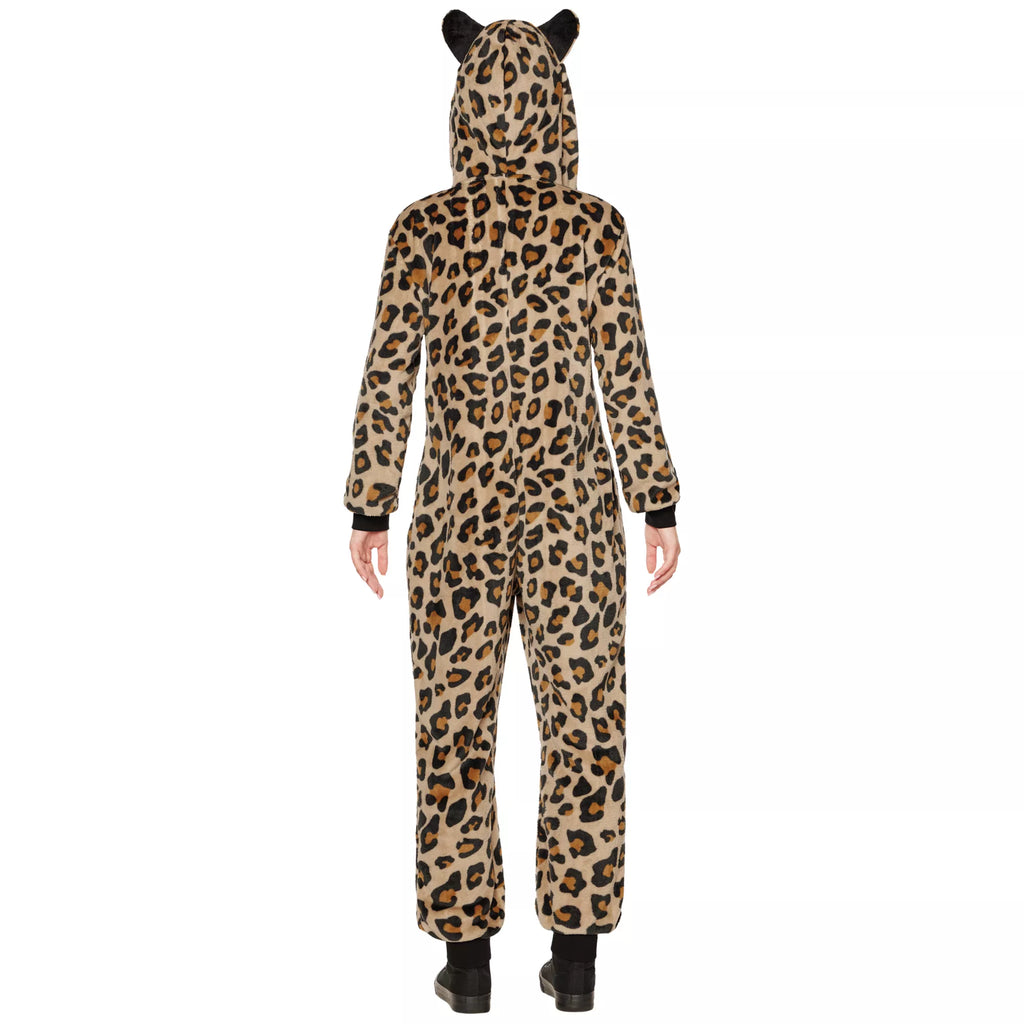 Adult Leopard Jumpsuit Costume