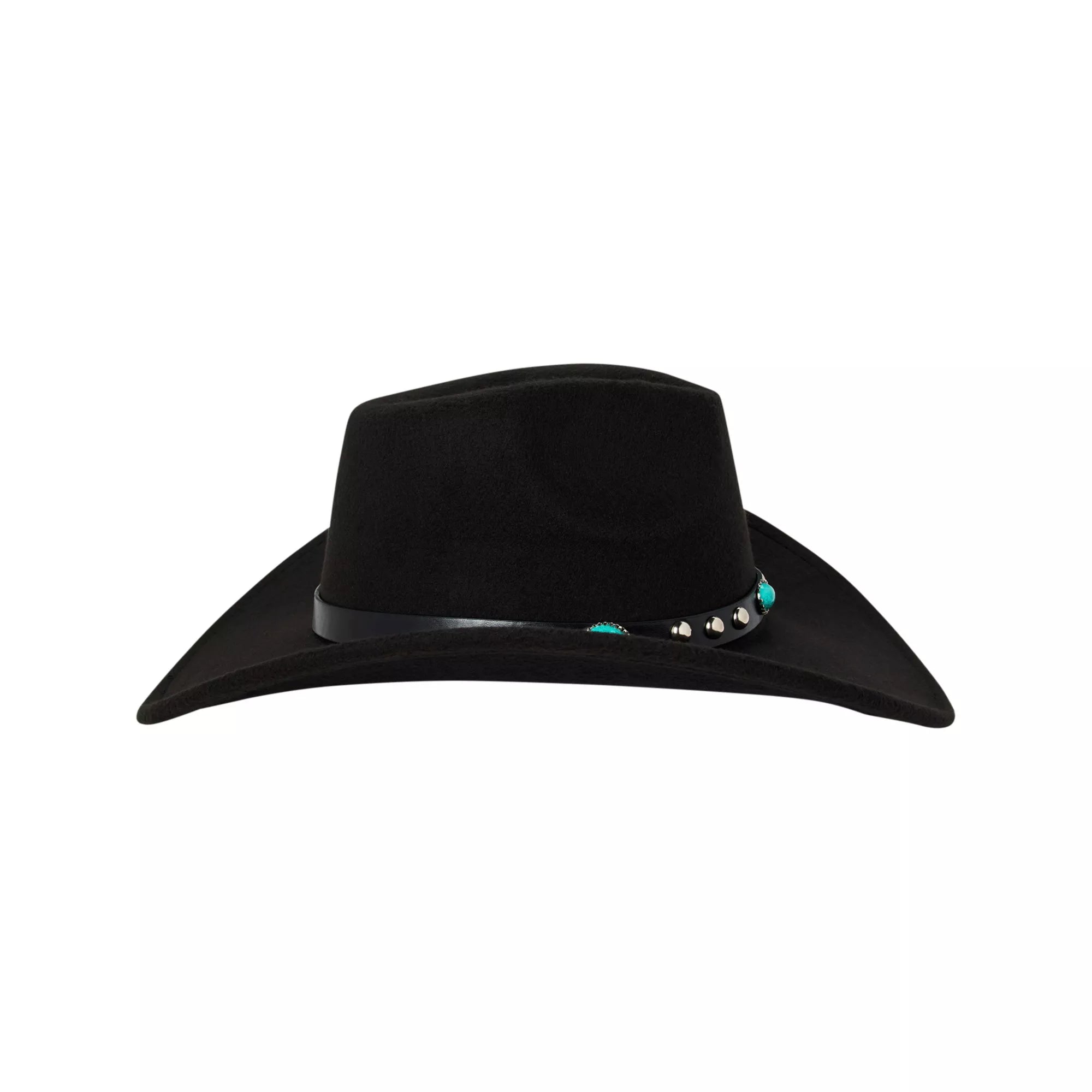 Black Western Turquoise Cowboy Hat