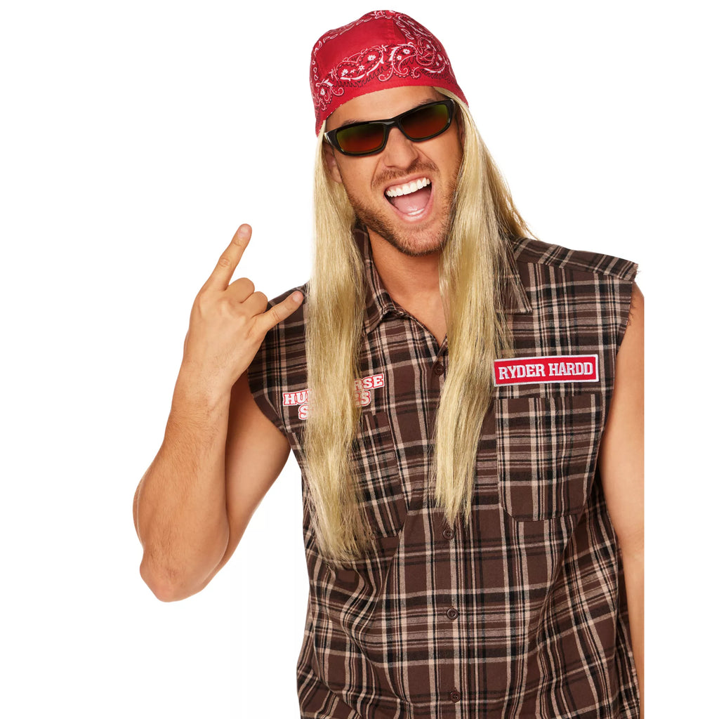 Redneck Bandana with Attached Wig