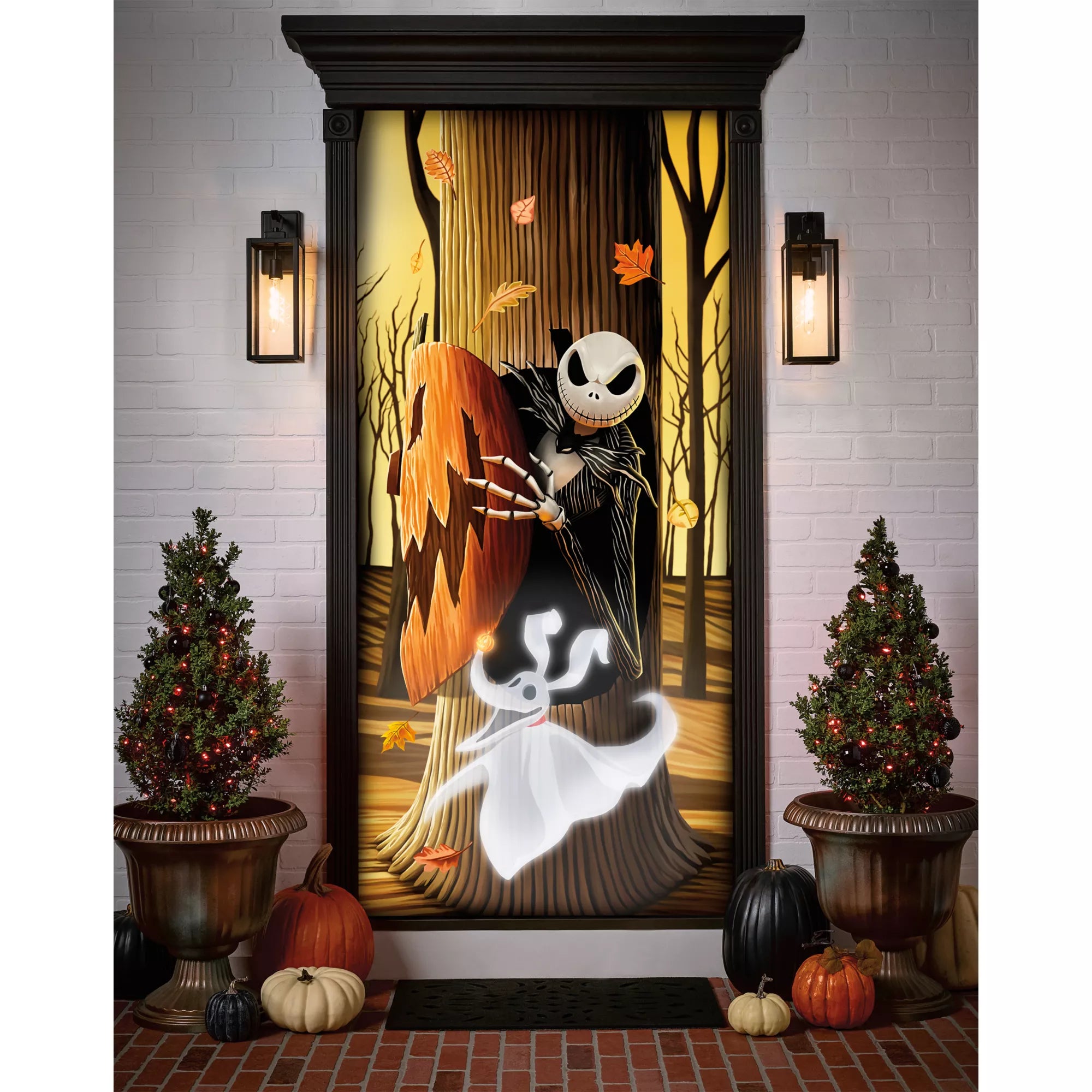 Jack Skellington and Zero Door Cover - The Nightmare Before Christmas
