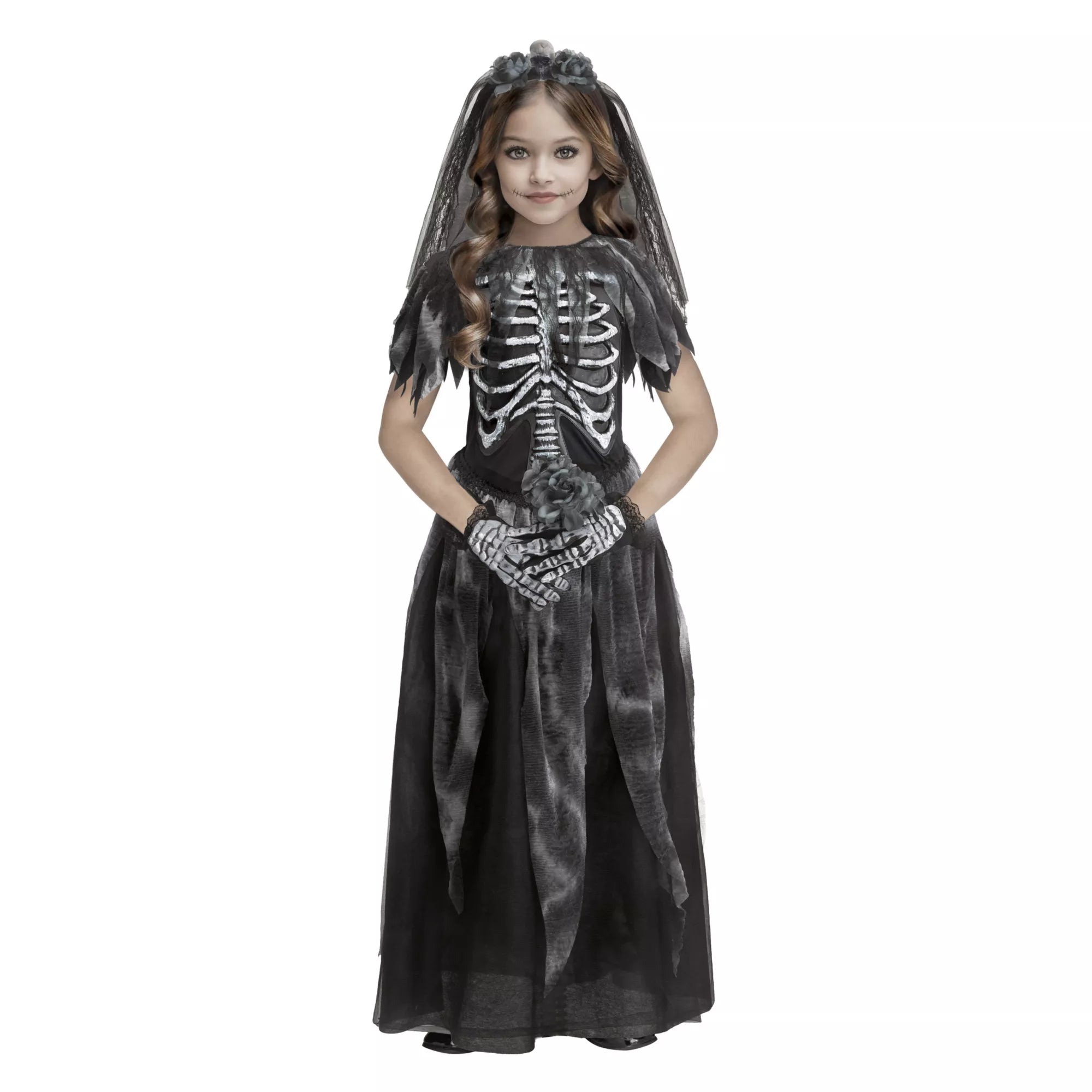 Kids Bone Bride Costume