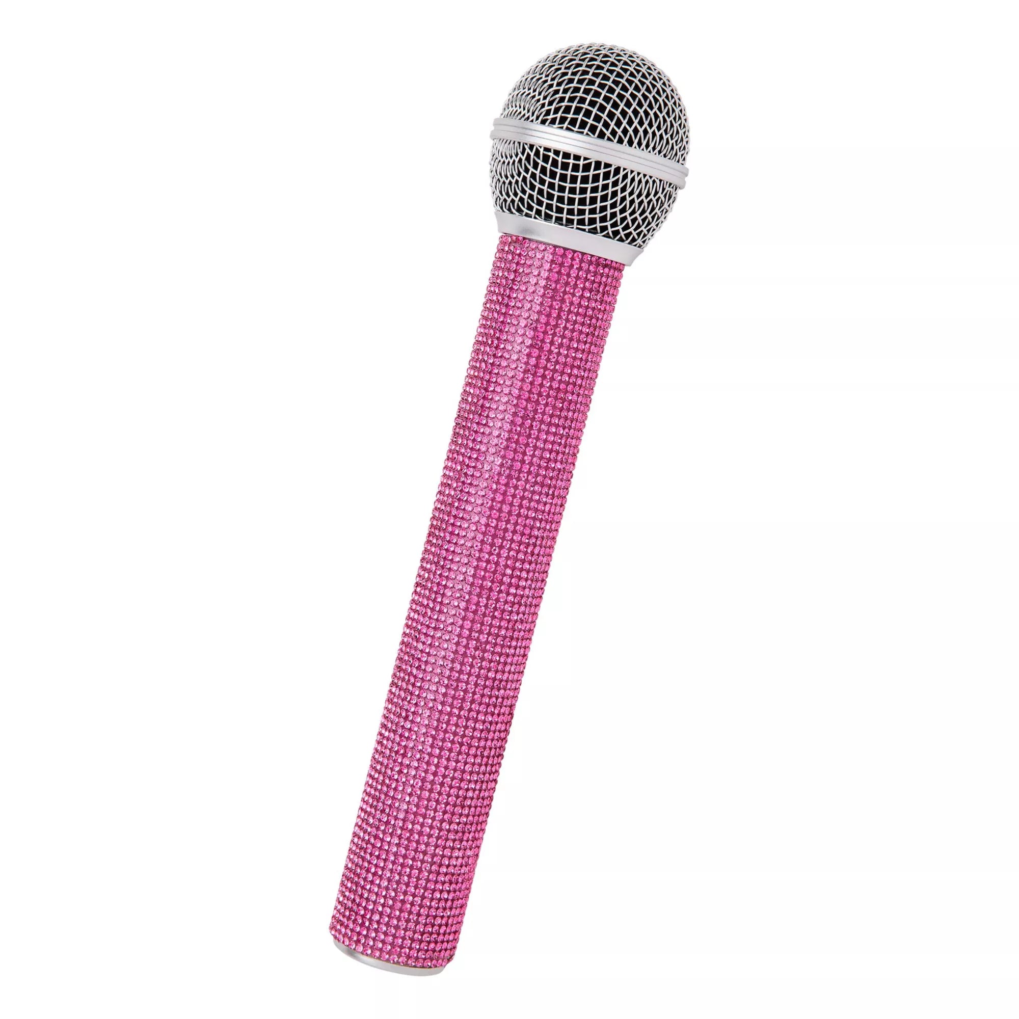 Pink Rhinestone Microphone